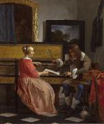 Gabriel Metsu The Music Lesson (nn03) painting